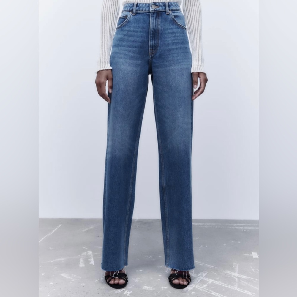 Zara wide leg jean us2